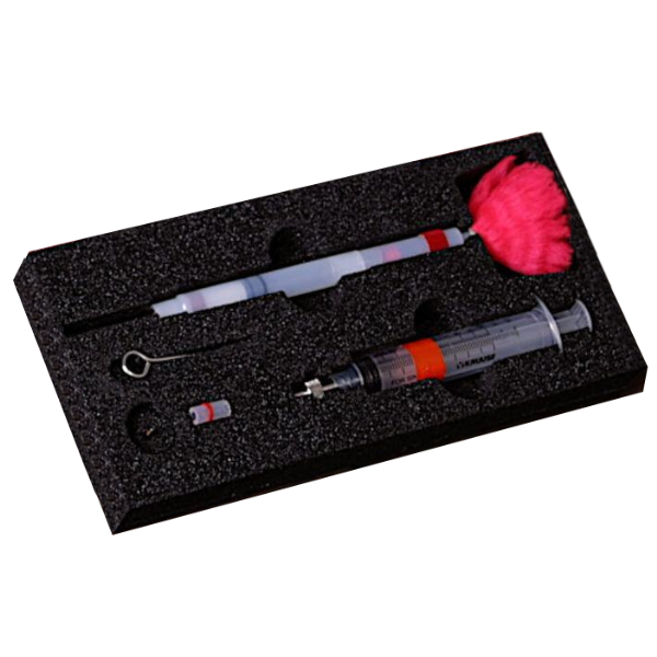 Complete set for injecting animal micro chip for number ID.